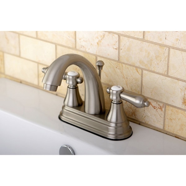 KS7618BAL 4 Centerset Bathroom Faucet, Brushed Nickel